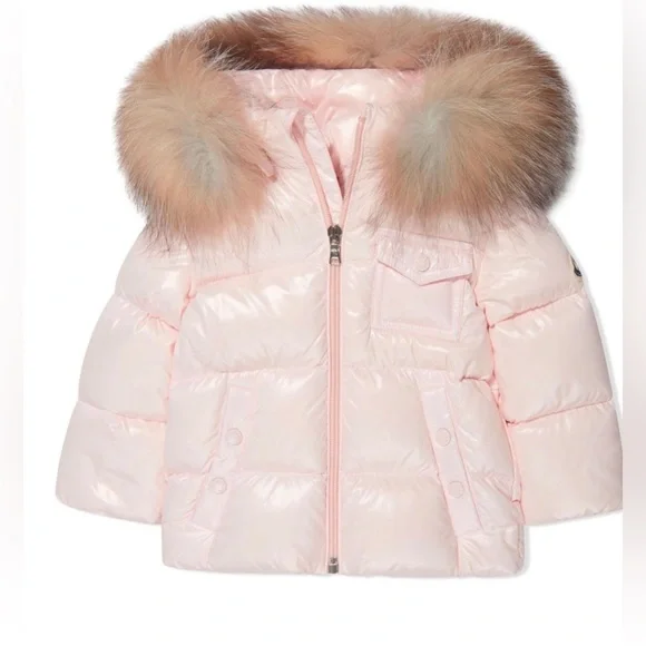 Moncler | Jackets & Coats | Moncler Enfant Pink Coat Size